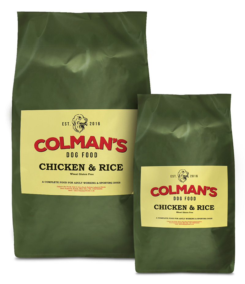 Colman's Chicken and Rice Wheat Gluten Free Working Dog Food