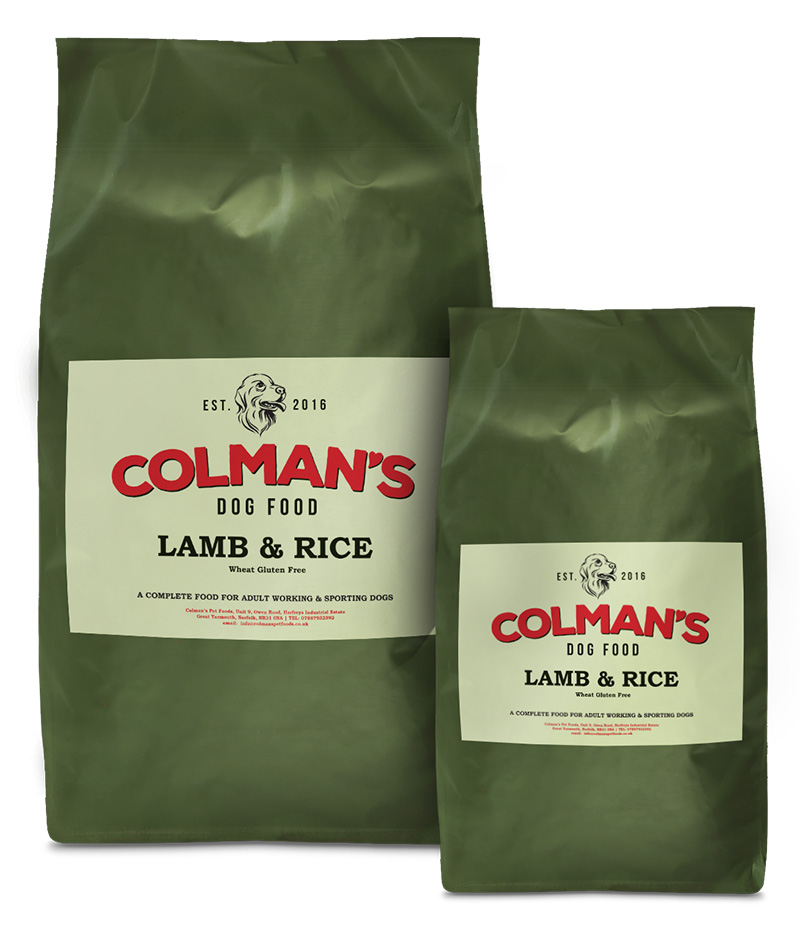Colman's Lamb and Rice Wheat Gluten Free Working Dog Food