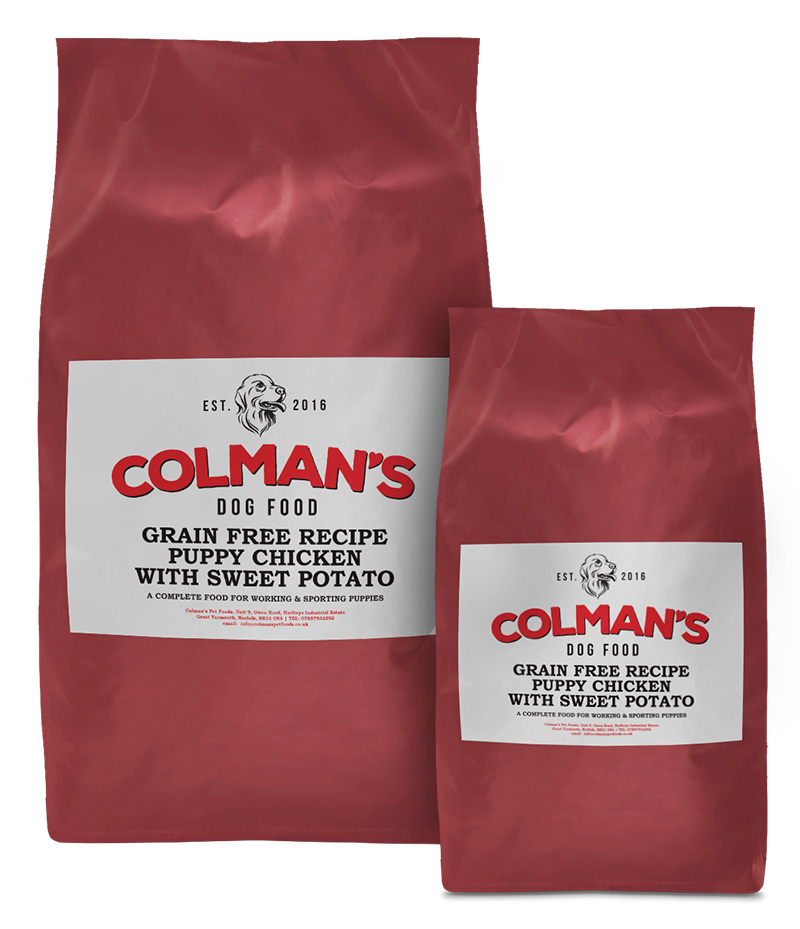 Colman's Puppy Chicken and Sweet Potato Grain Free Working Dog Food