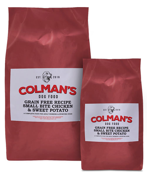 Colman's Small Bite Chicken and Sweet Potato Grain Free Working Dog Food